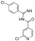 N4-[(4-CHLOROPHENYL)(IMINO)METHYL]-2-CHLOROISONICOTINAMIDE Struktur