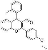 2-(4-ETHOXYPHENYL)-4-(2-METHYLPHENYL)-4H-CHROMENE-3-CARBALDEHYDE Struktur