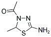 1-(5-AMINO-2-METHYL-[1,3,4]THIADIAZOL-3-YL)-ETHANONE Struktur