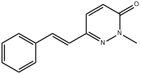 2-METHYL-6-STYRYL-3(2H)-PYRIDAZINONE Struktur