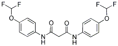 N,N'-BIS-(4-DIFLUOROMETHOXY-PHENYL)-MALONAMIDE Struktur