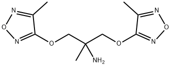 1-METHYL-2-(4-METHYL-FURAZAN-3-YLOXY)-1-(4-METHYL-FURAZAN-3-YLOXYMETHYL)-ETHYLAMINE Struktur