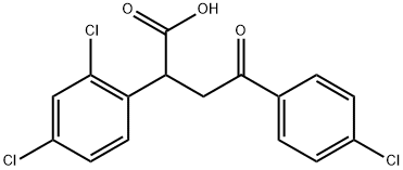 4-(4-CHLOROPHENYL)-2-(2,4-DICHLOROPHENYL)-4-OXOBUTANOIC ACID Struktur