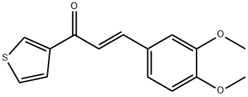 3-(3,4-DIMETHOXYPHENYL)-1-(3-THIENYL)PROP-2-EN-1-ONE Struktur