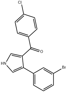 [4-(3-BROMOPHENYL)-1H-PYRROL-3-YL](4-CHLOROPHENYL)METHANONE Struktur