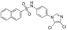 (4-(4,5-DICHLOROIMIDAZOLYL)PHENYL)(2-NAPHTHYLSULFONYL)AMINE Struktur