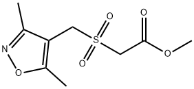 METHYL 2-([(3,5-DIMETHYL-4-ISOXAZOLYL)METHYL]SULFONYL)ACETATE Struktur