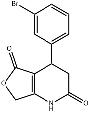 4-(3-BROMOPHENYL)-4,7-DIHYDROFURO[3,4-B]PYRIDINE-2,5(1H,3H)-DIONE Struktur