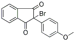 2-BROMO-2-(4-METHOXYPHENYL)INDANE-1,3-DIONE Struktur