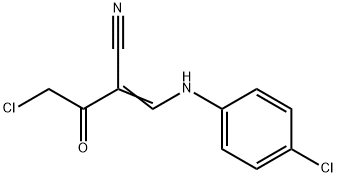 2-(2-CHLOROACETYL)-3-(4-CHLOROANILINO)ACRYLONITRILE Struktur