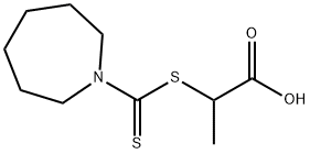 2-(AZEPANE-1-CARBOTHIOYLSULFANYL)-PROPIONIC ACID Struktur