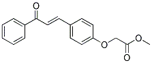 METHYL 2-[4-(3-OXO-3-PHENYLPROP-1-ENYL)PHENOXY]ACETATE Struktur