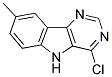 1-CHLORO-6-METHYL-9H-2,4,9-TRIAZA-FLUORENE Struktur