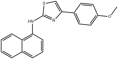 (4-(4-METHOXYPHENYL)(2,5-THIAZOLYL))-1-NAPHTHYLAMINE Struktur