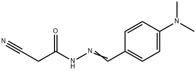 2-CYANO-N'-([4-(DIMETHYLAMINO)PHENYL]METHYLENE)ACETOHYDRAZIDE Struktur