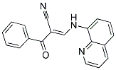 2-(PHENYLCARBONYL)-3-(8-QUINOLYLAMINO)PROP-2-ENENITRILE Struktur