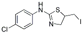 N-(4-CHLOROPHENYL)-N-[5-(IODOMETHYL)-4,5-DIHYDRO-1,3-THIAZOL-2-YL]AMINE Struktur