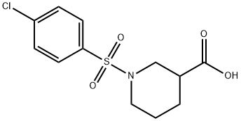 1-(4-CHLORO-BENZENESULFONYL)-PIPERIDINE-3-CARBOXYLIC ACID Struktur