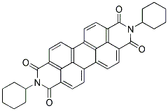 2,9-DI(CYCLOHEXYL)-ANTHRA[2,1,9-DEF:6,5,10-D'E'F']DIISOQUINOLINE-1,3,8,10-TETRONE Struktur