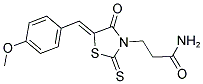 3-[(5Z)-5-(4-METHOXYBENZYLIDENE)-4-OXO-2-THIOXO-1,3-THIAZOLIDIN-3-YL]PROPANAMIDE Struktur