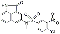 N1-METHYL-N1-(2-OXO-1,2-DIHYDROBENZO[CD]INDOL-4-YL)-4-CHLORO-3-NITROBENZENE-1-SULFONAMIDE Struktur