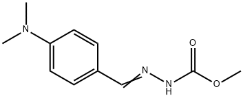 METHYL 2-([4-(DIMETHYLAMINO)PHENYL]METHYLENE)-1-HYDRAZINECARBOXYLATE Struktur