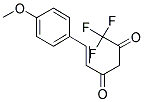 (5E)-1,1,1-TRIFLUORO-6-(4-METHOXYPHENYL)HEX-5-ENE-2,4-DIONE Struktur