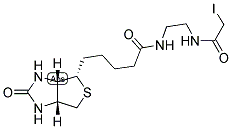 N-(BIOTINOYL)-N'-(IODOACETYL)ETHYLENEDIAMINE Struktur