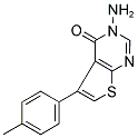 3-AMINO-5-(4-METHYLPHENYL)THIENO[2,3-D]PYRIMIDIN-4(3H)-ONE Struktur