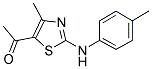 1-[4-METHYL-2-(4-TOLUIDINO)-1,3-THIAZOL-5-YL]-1-ETHANONE Struktur