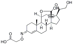 4-PREGNEN-11-BETA, 21-DIOL-3,18,20-TRIONE 3-O-CARBOXYMETHYLOXIME Struktur