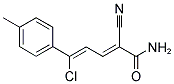 5-CHLORO-2-CYANO-5-(4-METHYLPHENYL)PENTA-2,4-DIENAMIDE Struktur