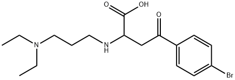 4-(4-BROMOPHENYL)-2-([3-(DIETHYLAMINO)PROPYL]AMINO)-4-OXOBUTANOIC ACID Struktur