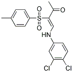 4-((3,4-DICHLOROPHENYL)AMINO)-3-((4-METHYLPHENYL)SULFONYL)BUT-3-EN-2-ONE Struktur