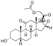 5-BETA-PREGNAN-16,17-EPOXY-3-ALPHA, 21-DIOL-11,20-DIONE 21-ACETATE Struktur