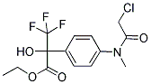 ETHYL 2-(4-[(2-CHLOROACETYL)(METHYL)AMINO]PHENYL)-3,3,3-TRIFLUORO-2-HYDROXYPROPANOATE Struktur