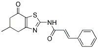 N-(5-METHYL-7-OXO(4,5,6-TRIHYDROBENZOTHIAZOL-2-YL))-3-PHENYLPROP-2-ENAMIDE Struktur