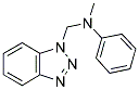 N-METHYL-N-PHENYLBENZOTRIAZOLEMETHANAMINE Struktur