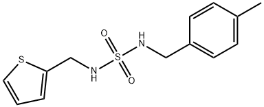 N-(4-METHYLBENZYL)-N'-(2-THIENYLMETHYL)SULFAMIDE Struktur