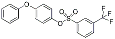 4-PHENOXYPHENYL 3-(TRIFLUOROMETHYL)BENZENE-1-SULFONATE Struktur