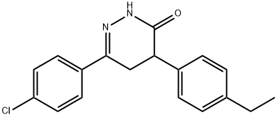 6-(4-CHLOROPHENYL)-4-(4-ETHYLPHENYL)-4,5-DIHYDRO-3(2H)-PYRIDAZINONE Struktur