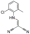 (((2-CHLORO-6-METHYLPHENYL)AMINO)METHYLENE)METHANE-1,1-DICARBONITRILE Struktur