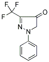 1-PHENYL-3-(TRIFLUOROMETHYL)-1H-PYRAZOL-4(5H)-ONE Struktur