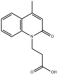 3-(4-METHYL-2-OXO-2H-QUINOLIN-1-YL)-PROPIONIC ACID Struktur