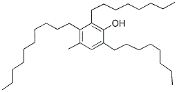 2,6-DIOCTYLDECYL-P-CRESOL Struktur