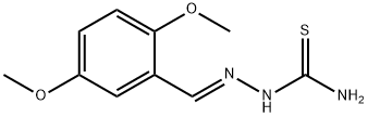 2-[(2,5-DIMETHOXYPHENYL)METHYLENE]-1-HYDRAZINECARBOTHIOAMIDE Struktur