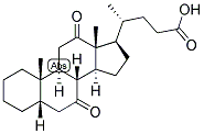 5-BETA-CHOLANIC ACID-7,12-DIONE Struktur