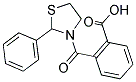 2-[(2-PHENYL-1,3-THIAZOLIDIN-3-YL)CARBONYL]BENZOIC ACID Struktur