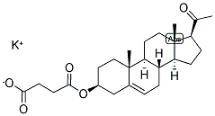 5-PREGNEN-3BETA-OL-20-ONE 3-HEMISUCCINATE POTASSIUM Struktur