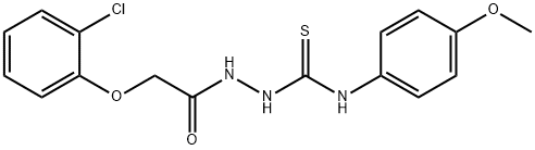 1-(2-(2-CHLOROPHENOXY)ACETYL)-4-(4-METHOXYPHENYL)THIOSEMICARBAZIDE Struktur